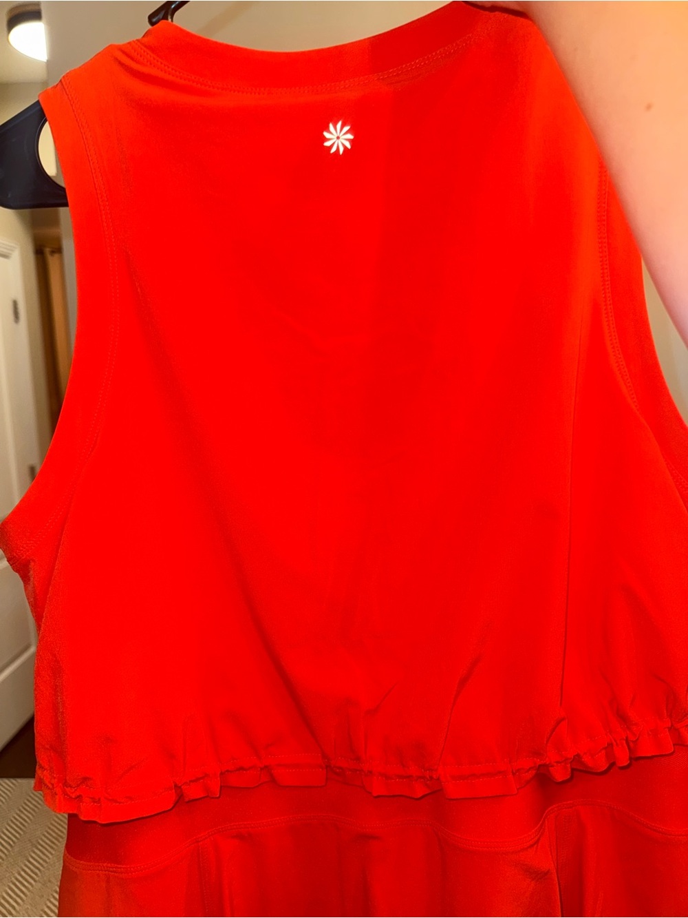 Athleta Bright Orange Zip-Front Mini Dress - Picture 5 of 7